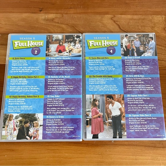 Full House Full Season 5 Set 4 DVD Discs - Picture 2 of 3